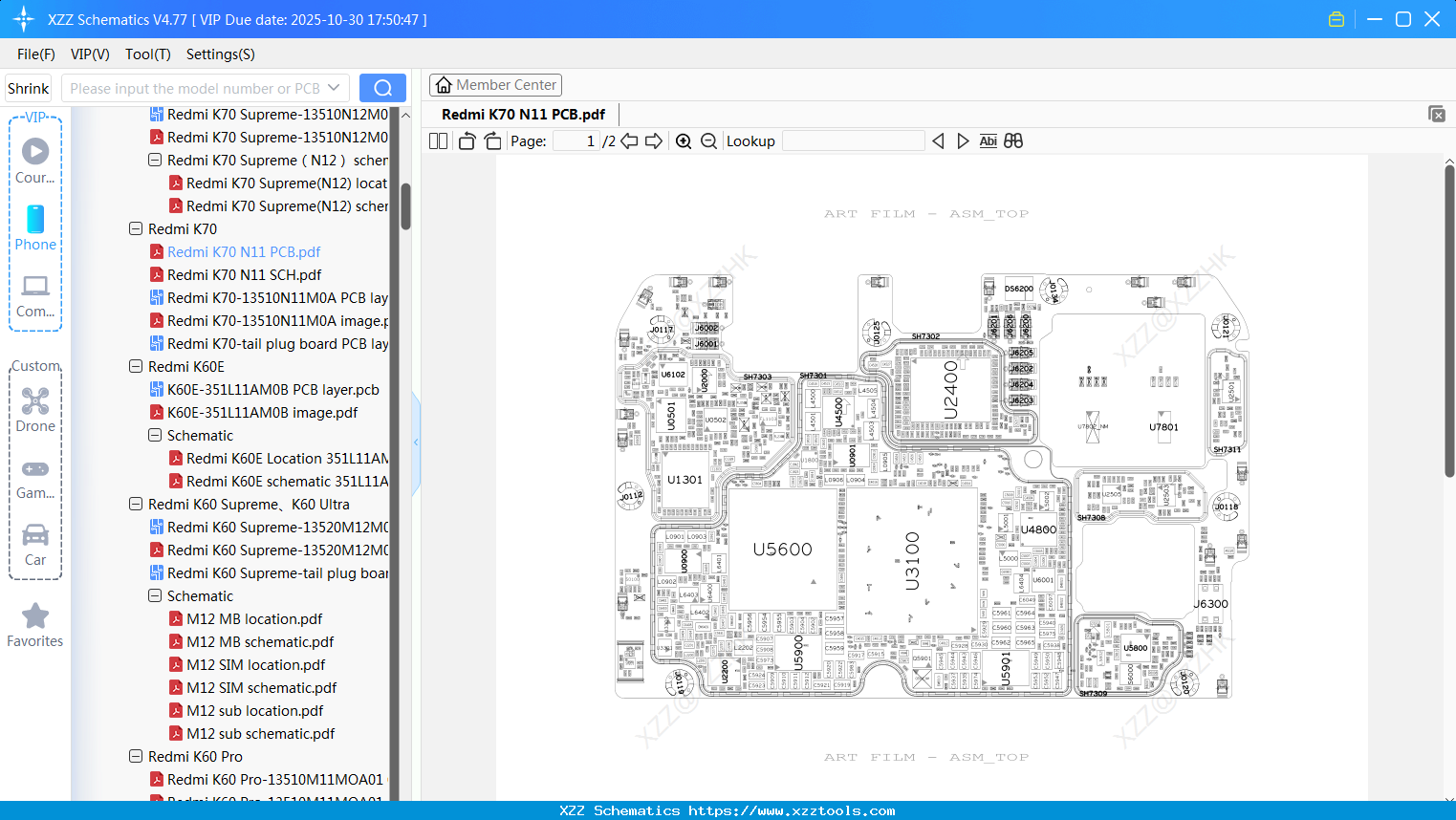 Xiaomi Redmi K70 N11 PCB